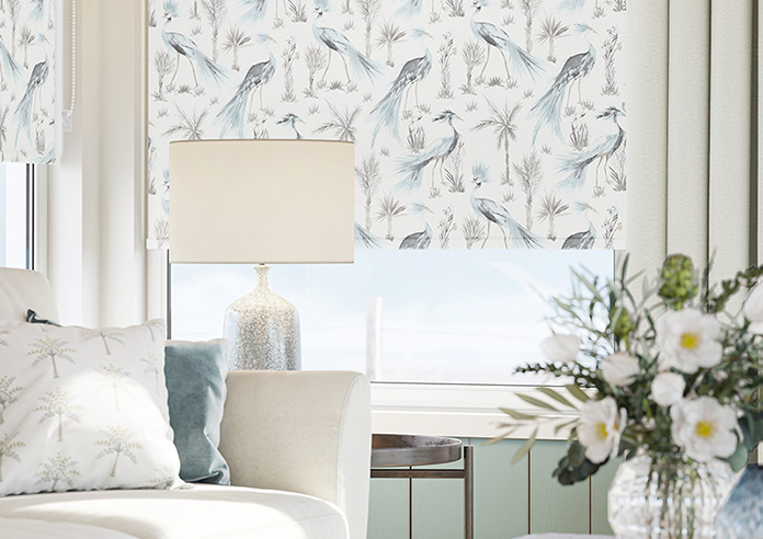 Tropical Birds, Topaz - Twist&Fit Roller Blind - Image 5